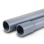 مواسير UPVC ضغط اسمي 10 بار قطر خارجي 180 مم سمك 8.60 مم لون رمادي