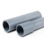 مواسير UPVC ضغط 6 بار قطر خارجي 40 مم سمك 1.8 مم لون رمادي
