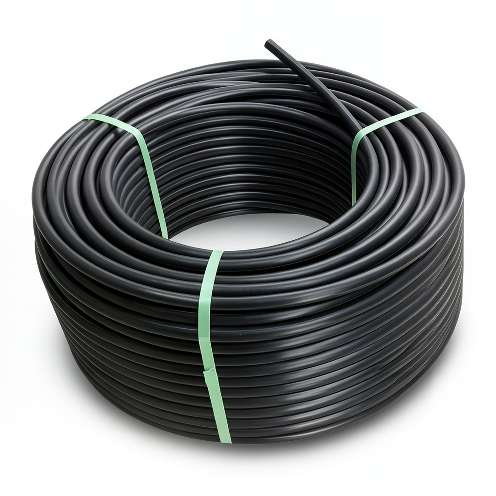 HDPE Plastic Coil Pipe PN 5 Bar PE 80 OD 50 mm SDR 26 Black