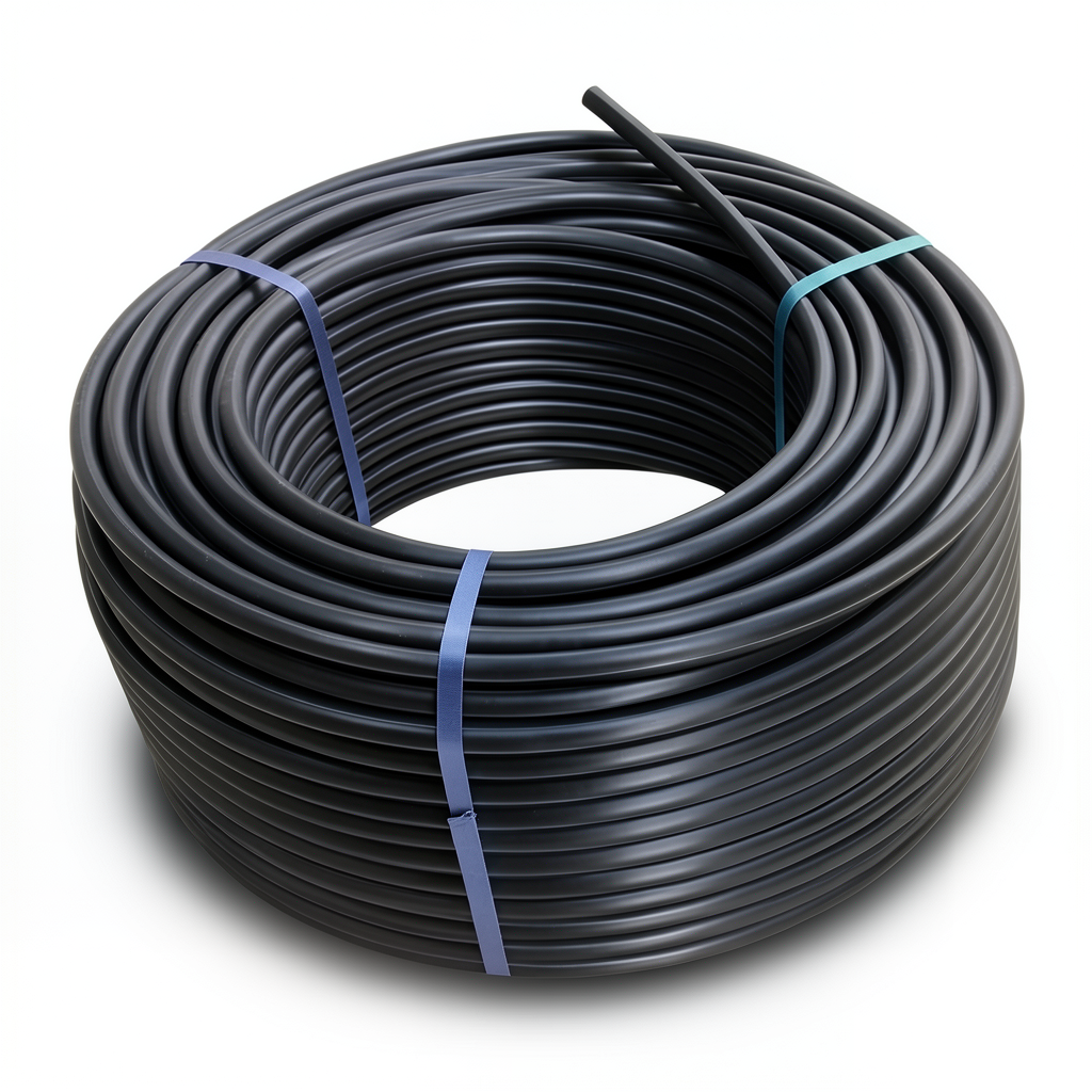 لفة أنابيب HDPE ضغط 5 بار PE 80 قطر خارجي 63 مم SDR 26 لون أسود