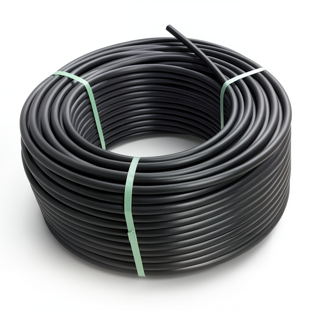 لفة أنابيب بلاستيك HDPE ضغط 5 بار PE 80 قطر خارجي 90 مم SDR 26 لون أسود