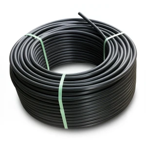 لفة أنابيب HDPE ضغط اسمي 5 بار PE 80 قطر خارجي 110 مم SDR 26 لون أسود