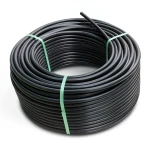 لفة أنابيب بلاستيك HDPE ضغط اسمي 16 بار PE 80، قطر 125 مم SDR 9 أسود