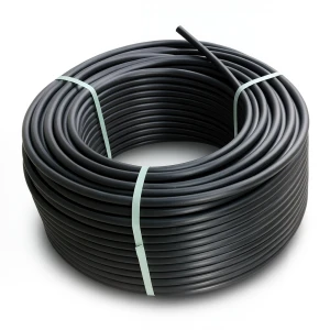 لفة أنابيب HDPE ضغط 16 بار PE 80 قطر خارجي 160 مم SDR 9 لون أسود