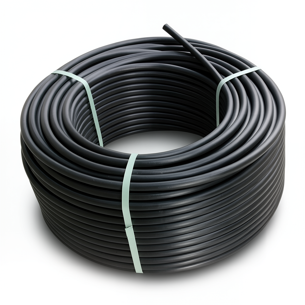 لفة أنابيب HDPE ضغط 16 بار PE 80 قطر خارجي 160 مم SDR 9 لون أسود
