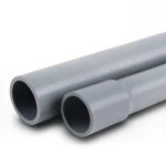 مواسير UPVC ضغط 10 بار قطر خارجي 225 مم سمك 10.80 مم لون رمادي
