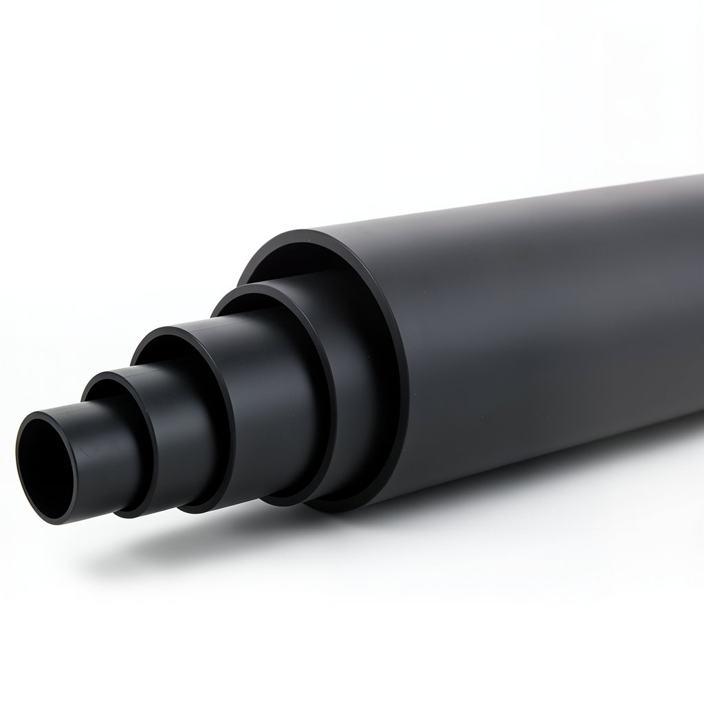 أنابيب بلاستيك HDPE ضغط 16 بار PE 80 قطر خارجي 315 مم SDR 9 لون أسود