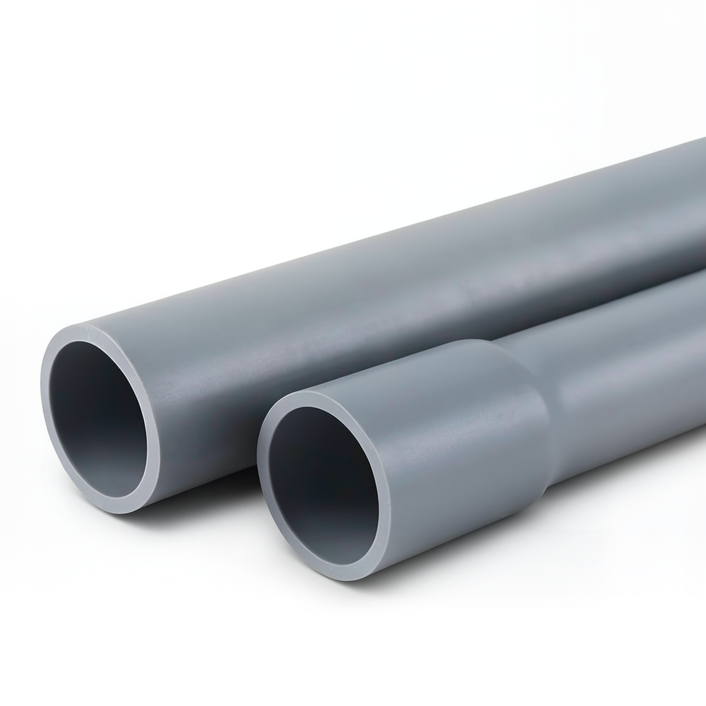 UPVC Pipes Nominal Pressure 6 Bar Outside Diameter 75 mm Thickness 2.2 mm Gray