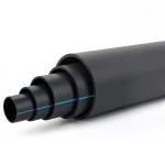 مواسير HDPE ضغط 16 بار PE 80 قطر خارجي 450 مم SDR 9 لون أسود