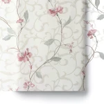 Wall Decoration Floral Design 10 m x 0.73 m Pale Beige, Model 3918