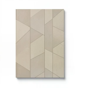 ورق حائط ايطالي هندسي مقاس 10 م× 1.06 م، لون بيج غامق، موديل 83645