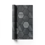 Italian Wallpaper 10m x 0.73m Dark Grey, Model 44804