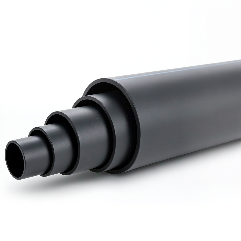 HDPE Polyethylene Plastic Pipe PN 16 Bar PE 80 400 mm SDR 9 Black