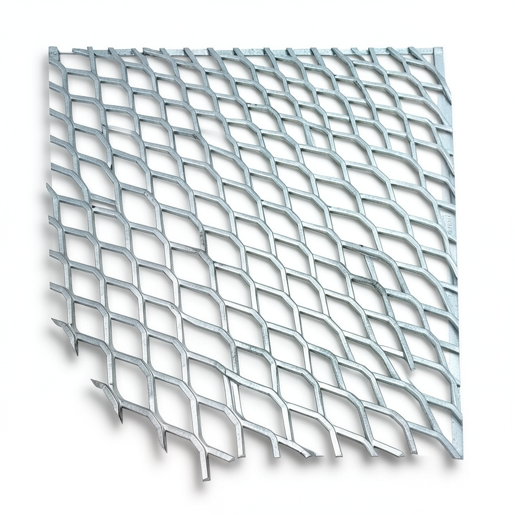 Galvanised Expanded Metal Thickness 2.7 mm Size 1×2 meters
