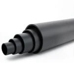 أنابيب HDPE ضغط 12.5 بار PE 80 قطر خارجي 200 مم SDR 11 لون أسود