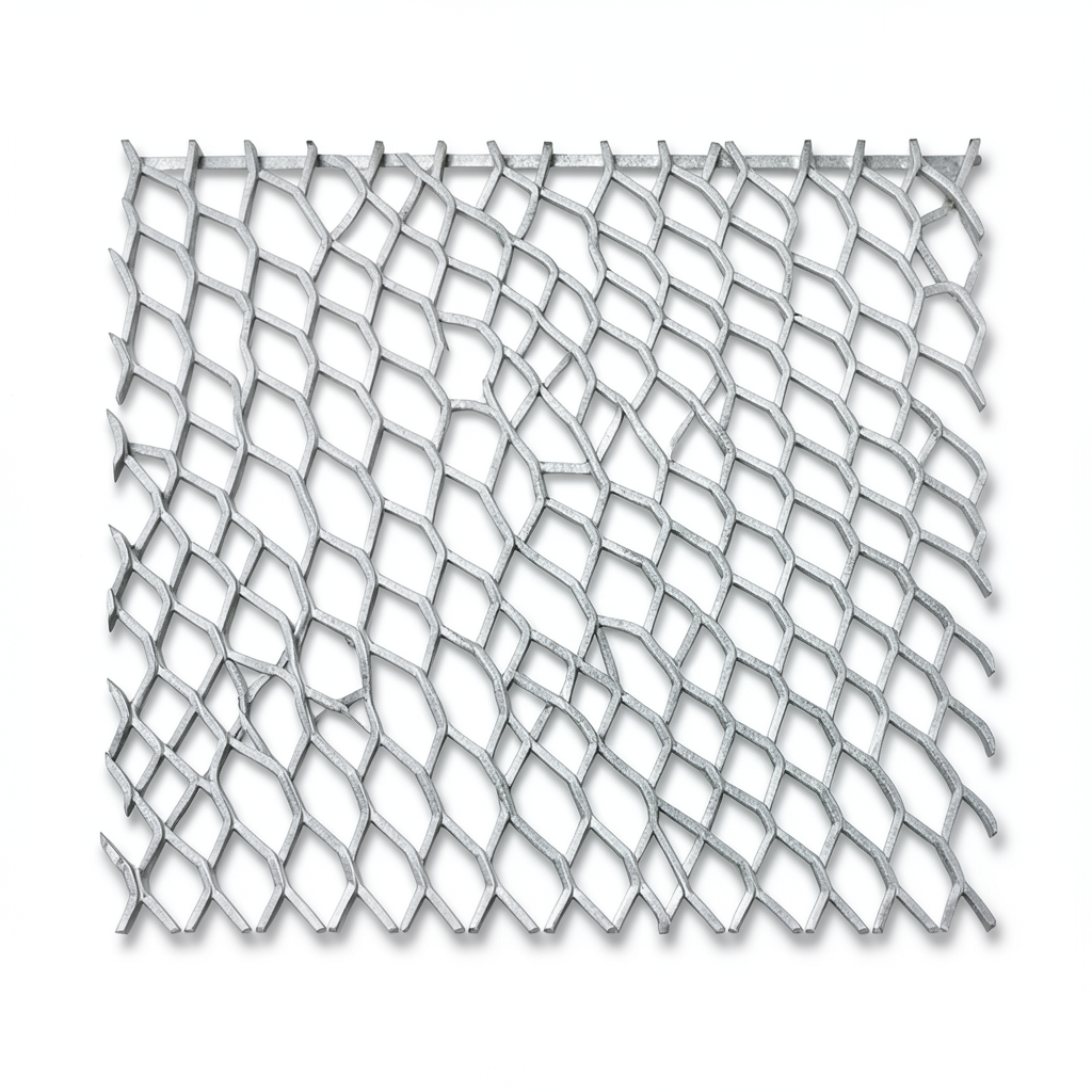 Galvanised Expanded Metal Thickness 1.5 mm Size 1×2 meters