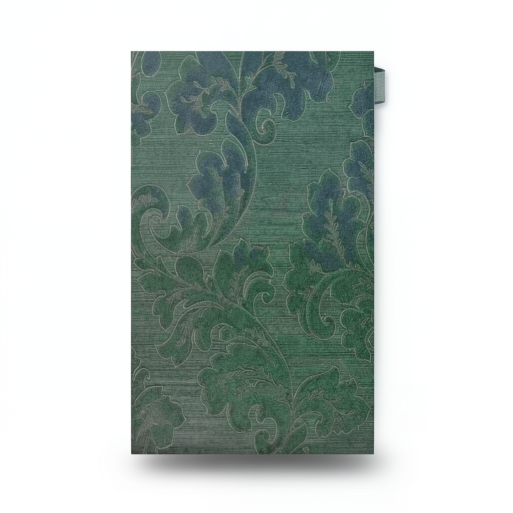 Classic Wallpaper Length 10m, Width 0.73m, Green Color, Model 125005