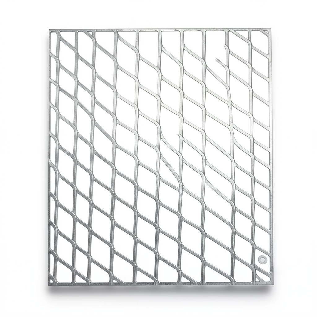 Galvanised Expanded Metal 4 mm Thickness 1×2 meters