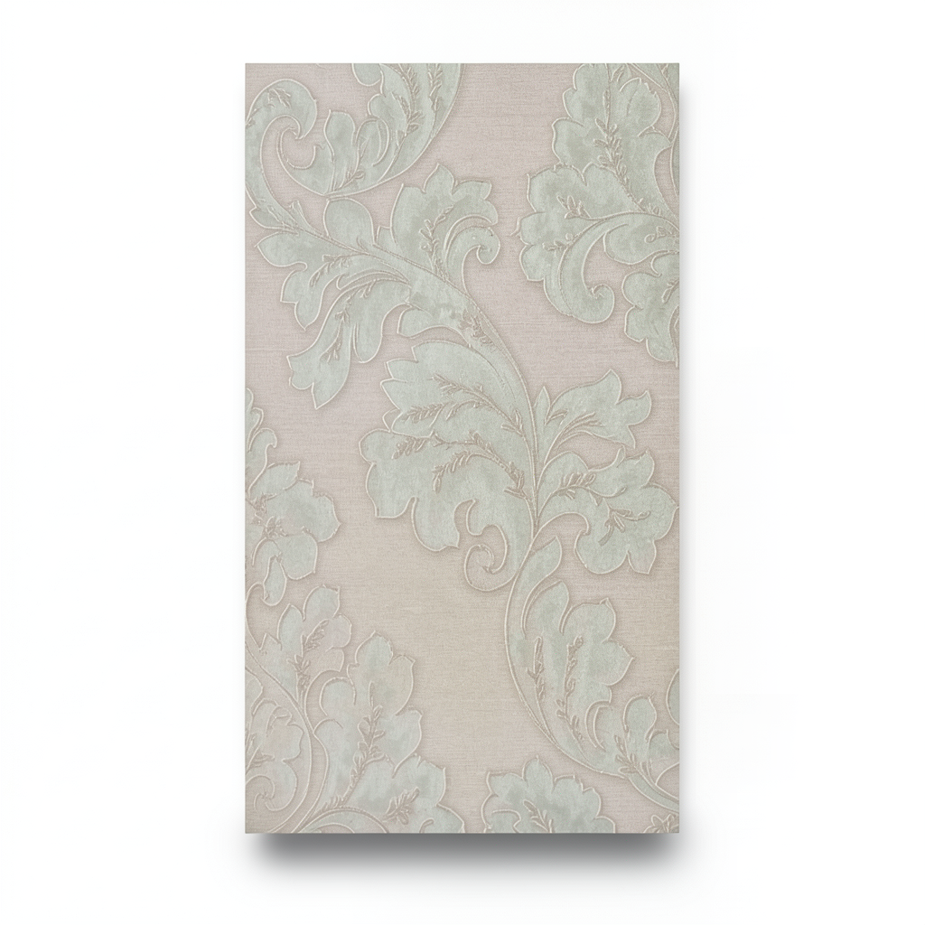 Classic Wallpaper Length 10m, Width 0.73m, Beige Color, Model 125004