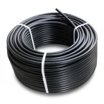 لفة أنابيب HDPE ضغط اسمي 8 بار PE 80 قطر خارجي 50 مم SDR 17 لون أسود