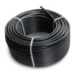 لفة أنابيب بلاستيك HDPE ضغط 8 بار PE 80 قطر خارجي 90 مم SDR 17 لون اسود