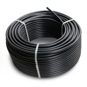 HDPE Plastic Coil Pipe Nominal Pressure 8 Bar PE 80 OD 90 mm SDR 17 Black