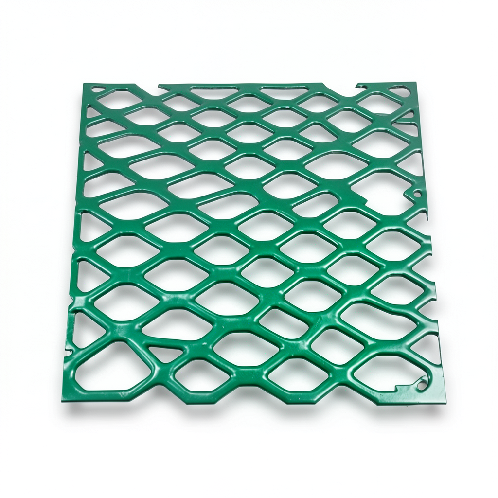 شبك بقلاوة حديد مطلي PVC سماكة 1.8 مم مقاس 1.22×2.44 متر