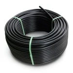 لفة أنابيب HDPE ضغط 8 بار PE 80 قطر خارجي 160 مم SDR 17 لون اسود