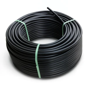 لفة أنابيب HDPE ضغط 10 بار PE 80 قطر خارجي 25 مم SDR 13.6 لون أسود