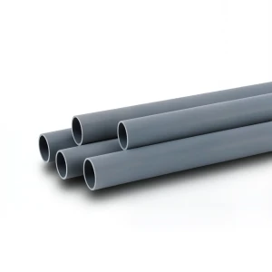 UPVC Plastic Pipe Electrical EB 35 Size 5 inch Thickness 3.2 mm Gray