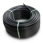 لفة أنابيب HDPE ضغط 8 بار PE 80 قطر خارجي 40 مم SDR 17 لون اسود