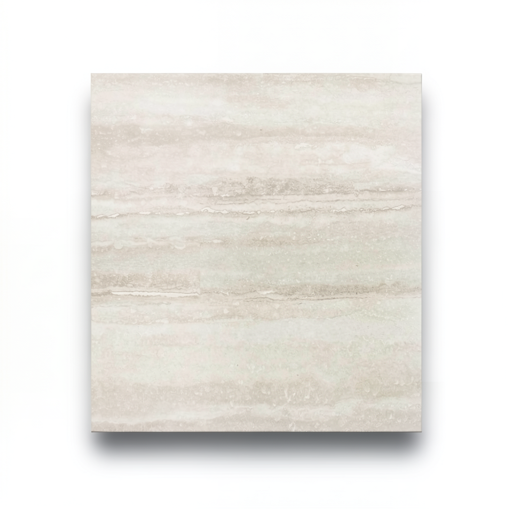 Porcelain Floor Tiles 10 mm Thickness, 60x60 cm Size, Travertino Color, Amore Design