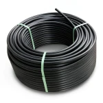 لفة أنابيب HDPE ضغط 8 بار PE 80 قطر خارجي 75 مم SDR 17 لون أسود