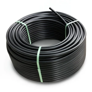 لفة أنابيب HDPE ضغط 8 بار PE 80 قطر خارجي 75 مم SDR 17 لون أسود