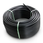 لفة أنابيب HDPE ضغط 10 بار PE 80 قطر خارجي 125 مم SDR 13.6 لون أسود