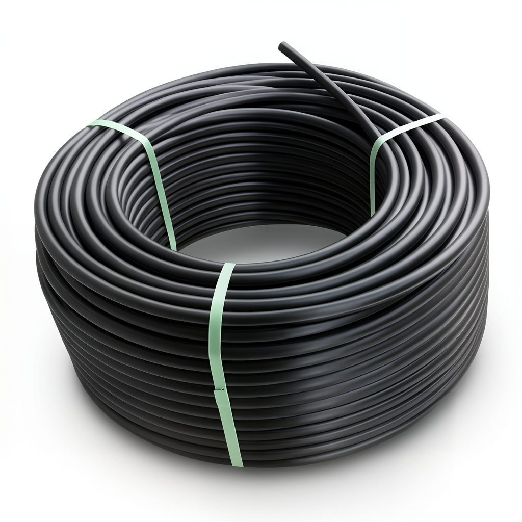 لفة أنابيب HDPE ضغط 10 بار PE 80 قطر خارجي 125 مم SDR 13.6 لون أسود