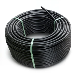 لفة أنابيب HDPE ضغط 8 بار PE 80 قطر خارجي 75 مم SDR 17 لون أسود