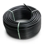 لفة أنابيب بلاستيك HDPE ضغط 8 بار PE 80 قطر خارجي 90 مم SDR 17 لون اسود