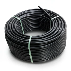 لفة أنابيب بلاستيك HDPE ضغط 8 بار PE 80 قطر خارجي 90 مم SDR 17 لون اسود