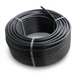 لفة أنابيب HDPE ضغط 8 بار PE 80 قطر خارجي 110 مم SDR 17 أسود