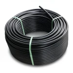 لفة أنابيب HDPE ضغط 8 بار PE 80 قطر خارجي 140 مم SDR 17 لون أسود