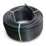 لفة أنابيب HDPE ضغط 8 بار PE 80 قطر خارجي 160 مم SDR 17 لون اسود