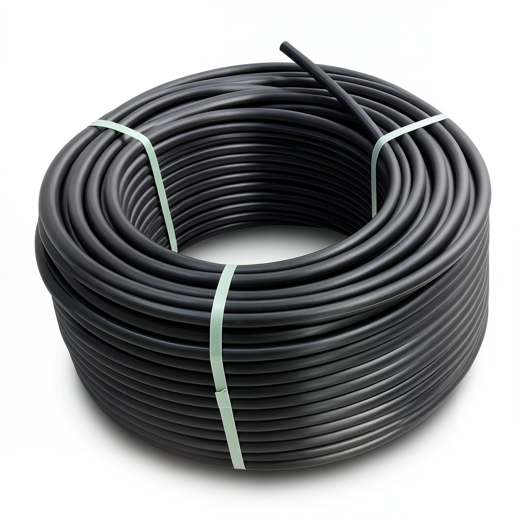 لفة أنابيب HDPE ضغط 10 بار PE 80 قطر خارجي 25 مم SDR 13.6 لون أسود