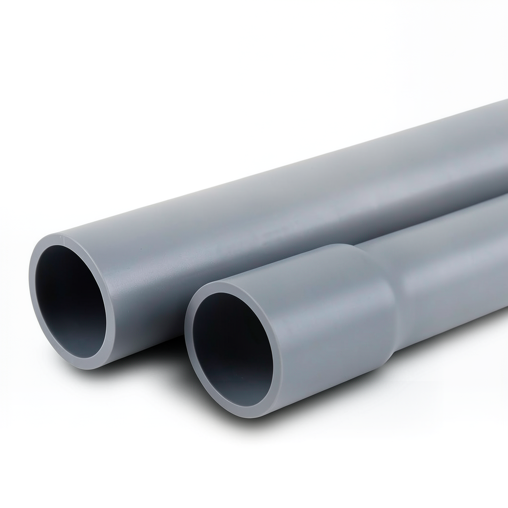 UPVC Pipes Nominal Pressure 6 Bar Outer Diameter 280 mm Thickness 8.2 mm Gray