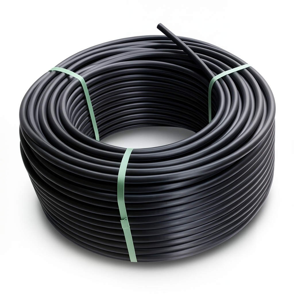 لفة أنابيب HDPE ضغط 10 بار PE 80 قطر خارجي 75 مم SDR 13.6 لون أسود