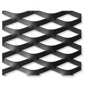 Hot Rolled Black Steel Expanded Metal Mesh Thickness 1.7 mm Width 2.44 m Length 2 m