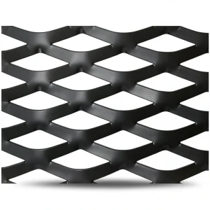 Hot Rolled Black Steel Expanded Metal Mesh Thickness 1.7 mm Width 2.44 m Length 3 m