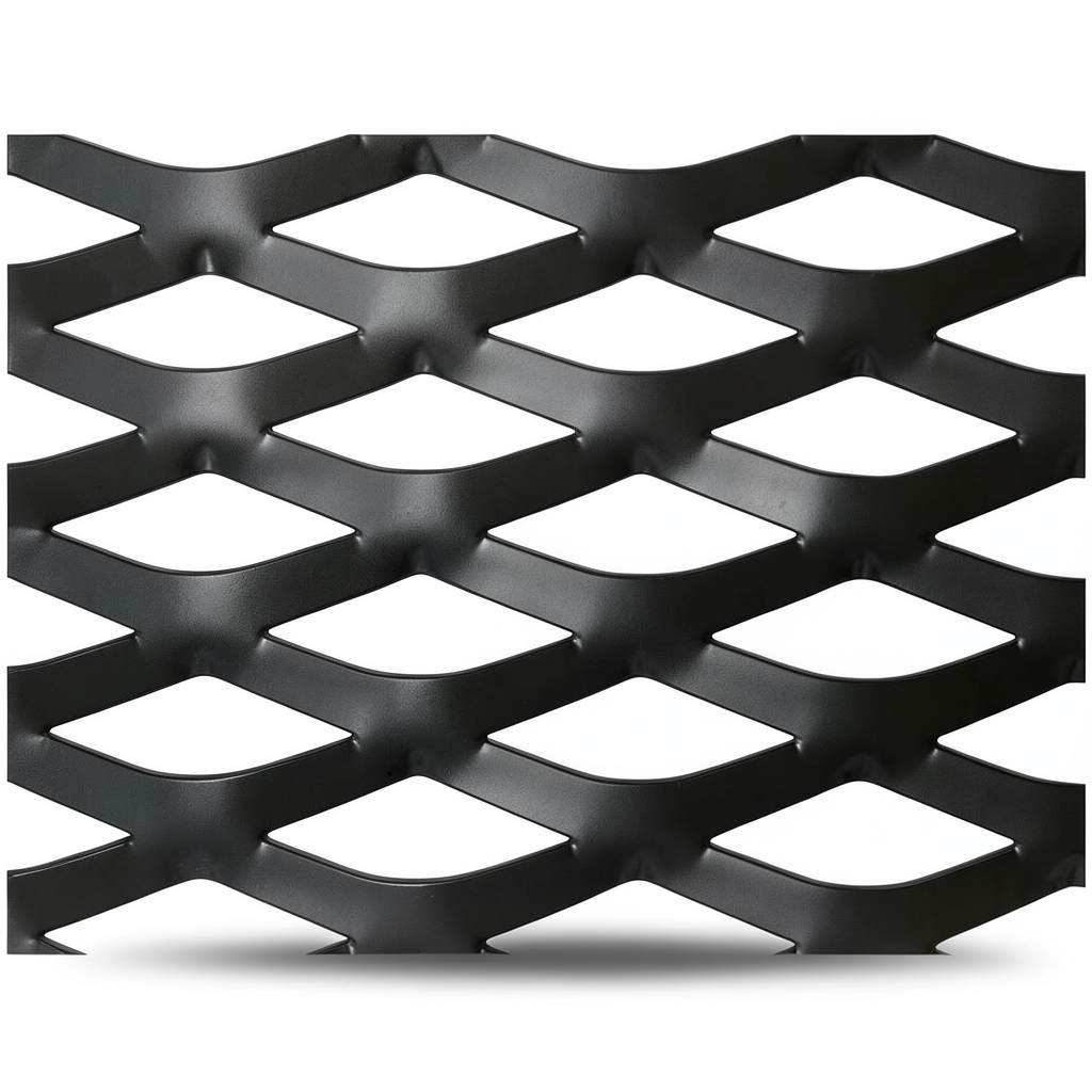 Hot Rolled Black Steel Expanded Metal Mesh Thickness 1.7 mm Width 2.44 m Length 3 m
