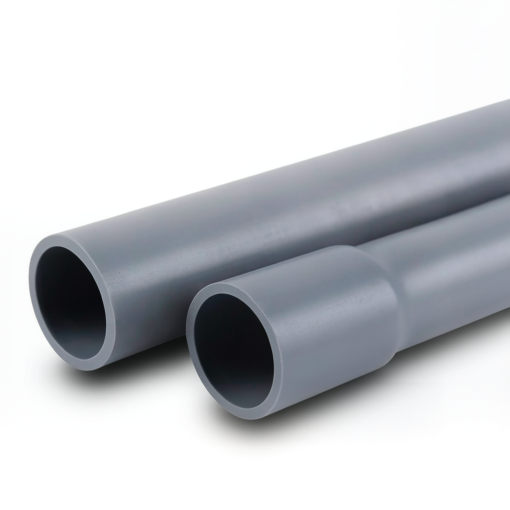 UPVC Pipes Nominal Pressure 6 Bar Outside Diameter 355 mm Thickness 10.4 mm Gray