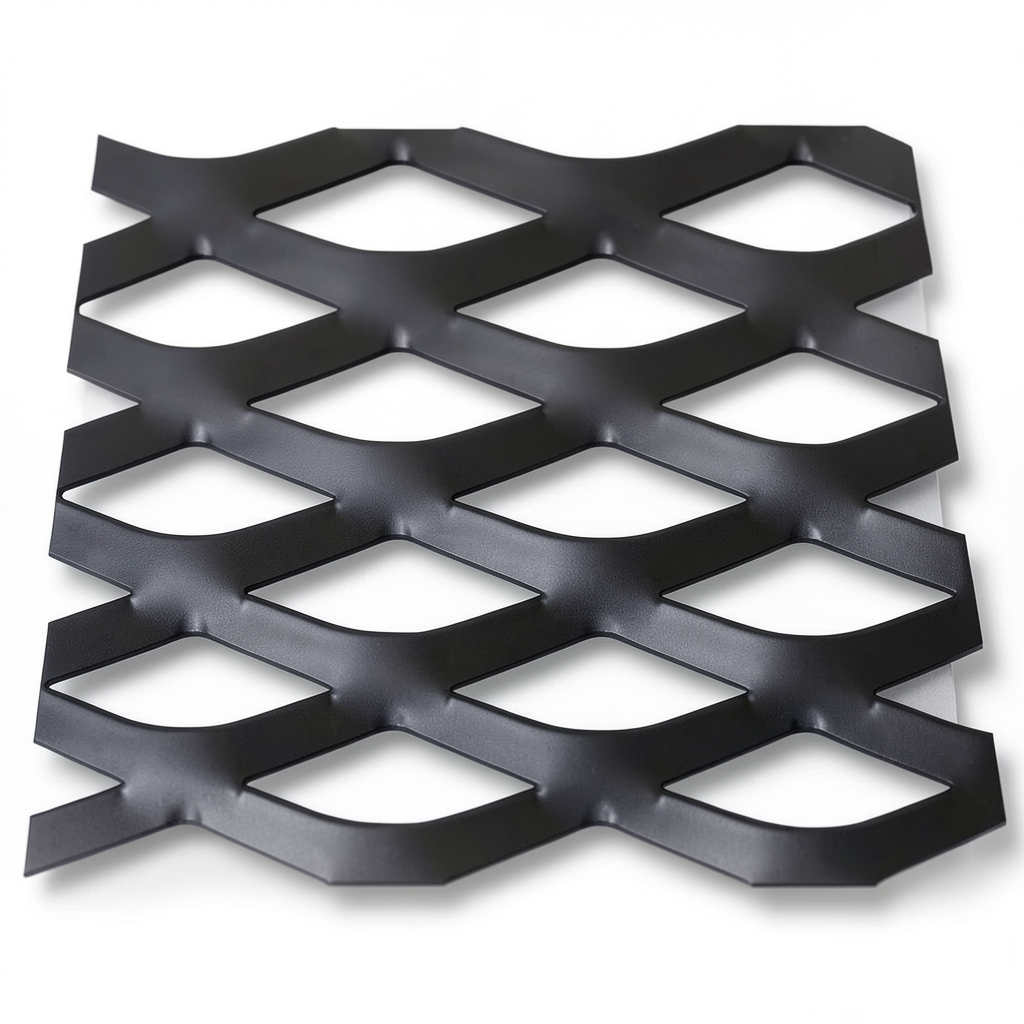 Hot Rolled Black Steel Expanded Metal Mesh Thickness 1.8 mm Width 2.44 m Length 5 m
